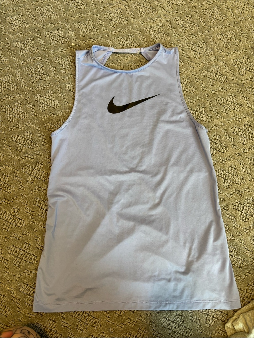 Nike Light Lavender Pro Dri-FIT Tank with Black Swoosh